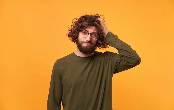 portrait bearded casually dressed man glasses with dark curly hair 295783 1419