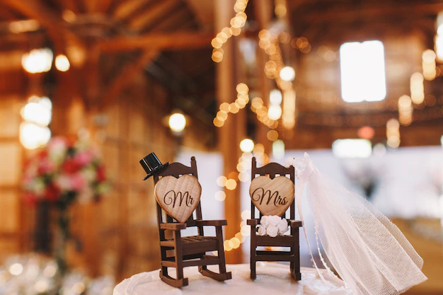wedding cake decor made two rocking chairs 8353 1725