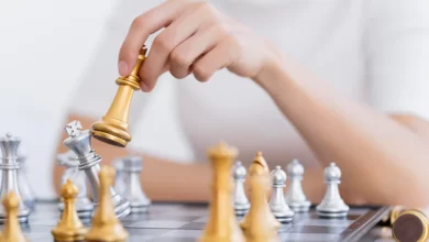 business strategy ideas concept hand play chess board 609648 1912
