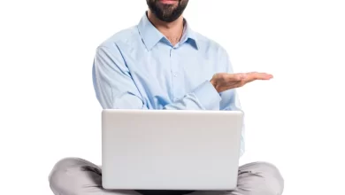 man with laptop presenting something 1368 5030