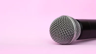 vocal silver microphone wireless audio recordings karaoke 114589 169