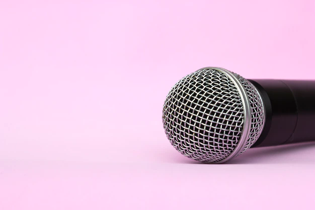 vocal silver microphone wireless audio recordings karaoke 114589 169